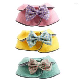 Dog Apparel E56C Bandanas With Cute Bow Decorations Fashionable Cats Collars Costume