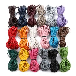 10meters/Lot Dia 1/1.5/2/3mm Round Genuine Leather Cord for Necklace Bracelet DIY Jewelry Making Findings Supplies Rope String