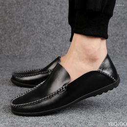 Casual Shoes 2024Men Loafers Soft Genuine Leather Slip-On Sneakers Male Spring Men Mocassin Zapatos Hombre