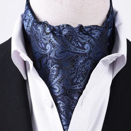 British Mens Ties Designer Suit Collared Shirt Scarves Paisley Pattern Business Neckerchief Cravat Gifts for Men Accessories 240522