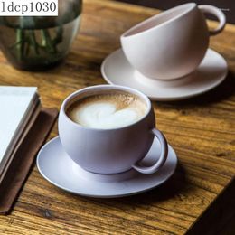 Mugs Simple Coffee Cup Exquisite Creative Afternoon Tea Ceramic Saucer Light Luxury Latte Nordic Home Decoration