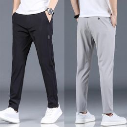 5Colors Classia Style Mens Golf Pants Fashion Sports Pants High Quality Four Season Slim Straight Leg Stretch Casual Trousers 240522