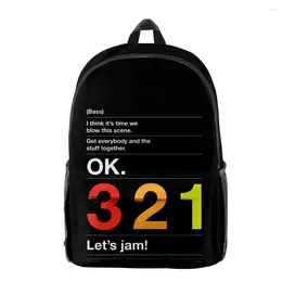 Backpack Fashion Trendy Cowboy Bebop Pupil Bookbag Notebook Backpacks 3D Print Oxford Waterproof Boys/Girls Casual Travel