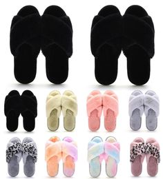 Classici interi pantofole per interni invernali per donne Slide Snow House Outdoor Girls Ladies Ry Slipper Flats piattaforme morbide 5307571