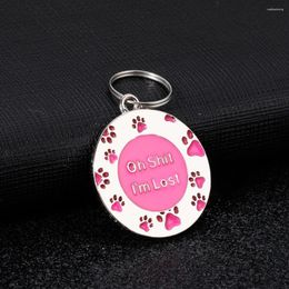 Dog Tag Personalised Cat Engraved Puppy Pet ID Name Collar Stainless Steel Pendant Accessories Anti-lost