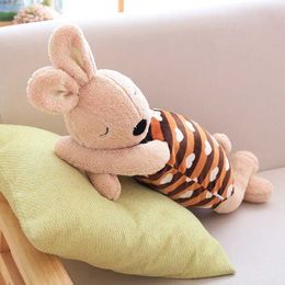 Plush Dolls Cute Rabbit Plush Pillows Soft Bunny Stuffed Animals Doll Soft Comfort Sleeping Appease Lying Rabbit Pillow Toys for Girl Gifts H240521 0GDJ