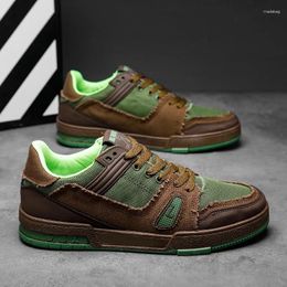 Casual Shoes Good Quality 2024 Spring And Autumn Fashion Men's Sports Breathable Man Sneakers Outdoor Non-slip Vintage Styles Green