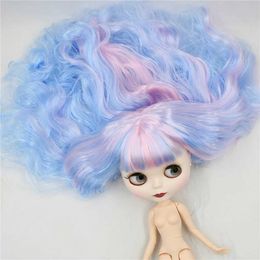 Dolls ICY DBS Blyth Doll White Skin Dark Skin Connexion Body Customised Doll Blue Hair Pink Hair Matte Face 1/6 bjd Toy Anime Girl S2452201 S2452201 S2452201