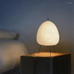 Table Lamps Japanese Rice Paper Lantern LED Lamp Living Room Bedroom Bedside Study El Homestay Tripod Floor US Plug