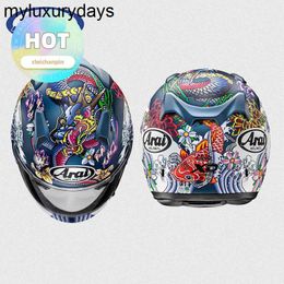 Original 1to1 brand off road arai helmet trend high quality motorcycle helmet Knights Club Japanese Japanese Dragon Motorcycle Helmet Motorcycle Mens and Womens