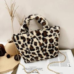 Shoulder Bags Autumn Winter Fashion Bag Plush Messenger Women Soft Fluffy Chain Cross Handbag