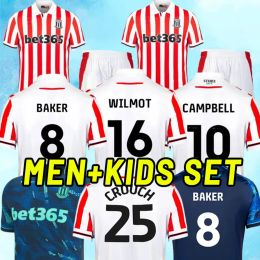 soccer jerseys SMITH FLETCHER POWELL BROWN CLUCAS home Kits 2023 2024 Baker men kids kit Football Shirts Uniforms child HOME23 24 Stoke City MIKEL CAMPBELL