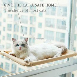 Cat Beds Furniture Hanging Bed Pet Hammock Aerial Cats House Kitten Climbing Frame Sunny Window Seat Nest Bearing 20kg Accessories H240522