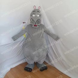 2024 Performance hippo Mascot Costumes Cartoon Carnival Hallowen Performance Unisex Fancy Games Outfit Outdoor Advertising Outfit Suit