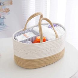 Diaper Bags The mummy bag storage basket is divided into storage formats baby bottles diapers pregnant women and babies. Utensils baby bed storage basket d240522