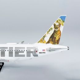 NGmodels 1:400 Scale NG48008 Frontier Airlines A318 N807FR Diecasts Collectible Aircraft Model Metal Miniatures Toys For Boys