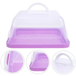 Gift Wrap Mini Container Portable Cake Box Chocolate Cheesecake Clear Stand Plastic Carrier