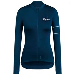 Women Cycling Jersey Mtb Bicycle Clothes Female Ciclismo Long Sleeves Road Bike Clothing Riding Shirt Team Mountain bike 240522