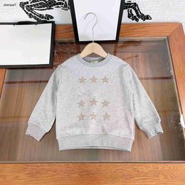 Top autumn kids sweater Multiple pentagram pattern prints sweatshirts for boy girl Size 100-160 CM minimalist design child pullover Sep15