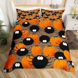 Bedding sets Halloween Spider Set Rainbow Quilt Web Comforter Decorations Kawaii Room Decor Cover Full Size H240521 X5LR