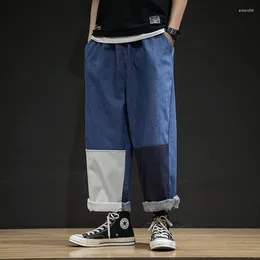 Men's Jeans Streetwear Pants Patchwork Trousers Japanese Loose Casual Men Hip Hop Fashion Jogging Woman Sweatpants 5XL
