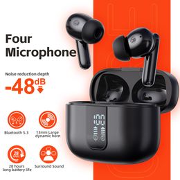 E50 Wireless Bluetooth Earbuds HiFi Music Earphone With Mic Headphones Sports Waterproof Headset TWS digital display in-ear headset esports gaming long life