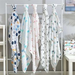 29 Designs Super Soft Cotton Muslin Skin-friendly Newborn Wrap Baby Bedding Sheet Swaddle Blanket