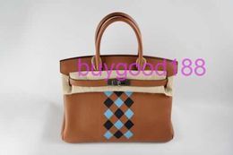 Aa Biriddkkin Delicate Luxury Womens Social Designer Totes Bag Shoulder Bag 30 Swift Tressage Limited Edition Fashion Womens Bag