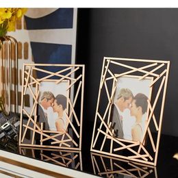 Frames Geometric 6 Inches 7 Poframe Outside Frame Ornaments Simplicity Couple Wedding Po Desktop Decorations