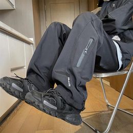 Men's Pants Hiking Black Multi Pocket Trousers Man Cargo Waterproof Outdoor