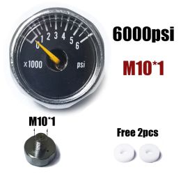 Manometer Pressure Gauge Mini Micro 25mm/1inch Gauge Compressed Air Hand Pump Diving HPA Regulator M10 M8 1/8NPT