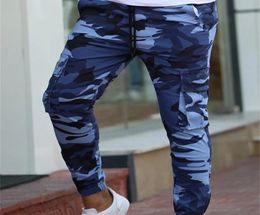 Color Camo Camouflage Cargo Pants Men Women Casual Streetwear Pockets Jogger Blue Tactical Sweatpants Hip Hop Trouser Y2011239779159