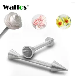 Baking Moulds Walfos Roses Flower Holder Decoration Pastry Sticks Cone Cream Tools Piping Cake Aluminium Alloy 1PC Rod