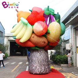 Inflatable fruit and vegetable tree cartoon, gas model, luminous vegetable and fruit mall, supermarket, outdoor decoration