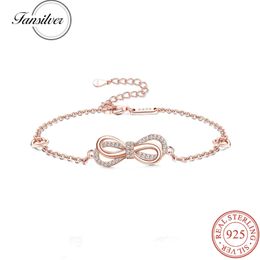 925 Sterling Silver Anklet Bracelet for Women Cubic Zirconia Charm Anklet Adjustable Boho Beach Foot Jewellery Gift Wholesale 240522