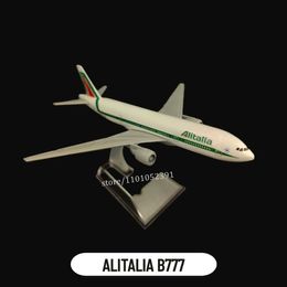 Aircraft Modle Scale 1 400 Metal Aeroplane Replica ALITALIA Italy Spain Airlines Boeing Airbus Model Diecast Aircraft Miniature Toy for Boys Y240522