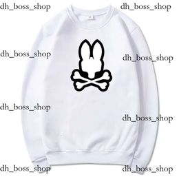 Psyco Bunny Fun Rabbit Printing Hoodies Cotton essentialsclothing Hooded Purple Hoodie fear of ess Sweater Sports Sweatshirts Men Pullovers bunny psyco hoodie 649