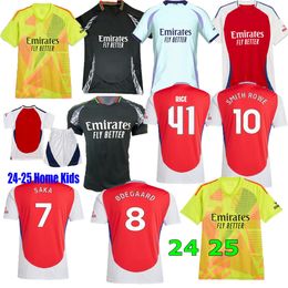 24 25 G.JESUS soccer jerseys RICE SMITH ROWE SAKA Fans J.TIMBER MARTINELLI RUSSO 2024 2025 football shirt Men Kids ODEGAARD SAMBI FABIO VIEIRA SALIBA HAVERTZ