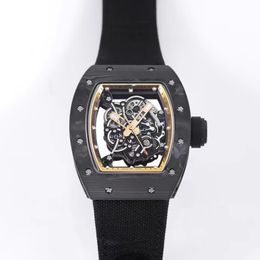055 Montre DE Luxe mens watches 49.90X42.70X13.5mm RMUL2 One-piece manual mechanical movement rubber strap Wristwatches luxury watch Relojes