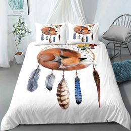 Bedding sets Dreamcatcher Ethnic Set Single Twin Double Queen King Cal Size Bag with case No Sheet for Adults H240521 QH1S