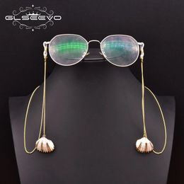 GLSEEVO Natural Shell Pendant Eye Glass Chain Masking Chains Glasses Neck Strap Pearl Sunglasses Chain Not Glasses GH0040 240522