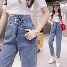 Women's Jeans Pants For Women Harem Loose Fit High Waist Denim Office Lady 2024 Korean Fashion Summer And Spring Womens T929