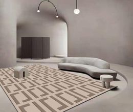 Living Room Carpet Luxury Modern Grey Black Geometric Rug For Bedroom Sofa Coffee Table Floor Kitchen Mat House Decoration Rugs2988471