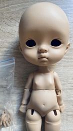 Dolls Inventory 1/6 26cm Qianqian Yuanbao BJD SD Doll Big Head Resin Material DIY Accessories Childrens Toys Girls Gift Free Delivery S2452201 S2452201 S2452201