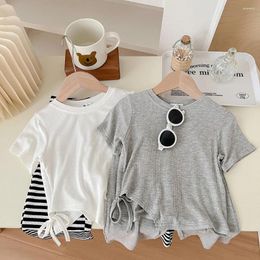 Clothing Sets Girls Clothes Summer Short Sleeve T Shirts Wide Pants 2 Pcs Suits