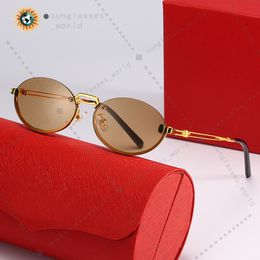 rimless designer sunglasses men women luxury shades sun glasses 00660 00630 00610 classic eyeglasses frame sunglass people outdoor beach travel driving