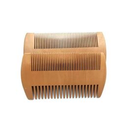 Hair Brushes Pocket Wooden Beard Comb Double Sides Super Narrow Thick Wood Combs Drop Delivery Products Care Styling Tools Otvep