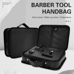 Barber Hair Scissor Comb Bag Backpack Hairdressing Tools Large Capacity Storage Pouch Haircut Box Case Suitcase Organizer 240522
