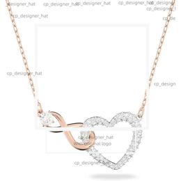 Swarovski Infinity Heart Jewelry Collection Necklaces and Bracelets Rose Gold Rhodium Tone Finish Clear Crystals 888f