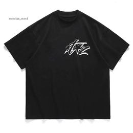 Мужская футболка Cortiz Men's Polo Designer Designing футболка Американская уличная писательская печать с коротким рукавом мужская мода свободный круглый рукав Alcatraz 4310